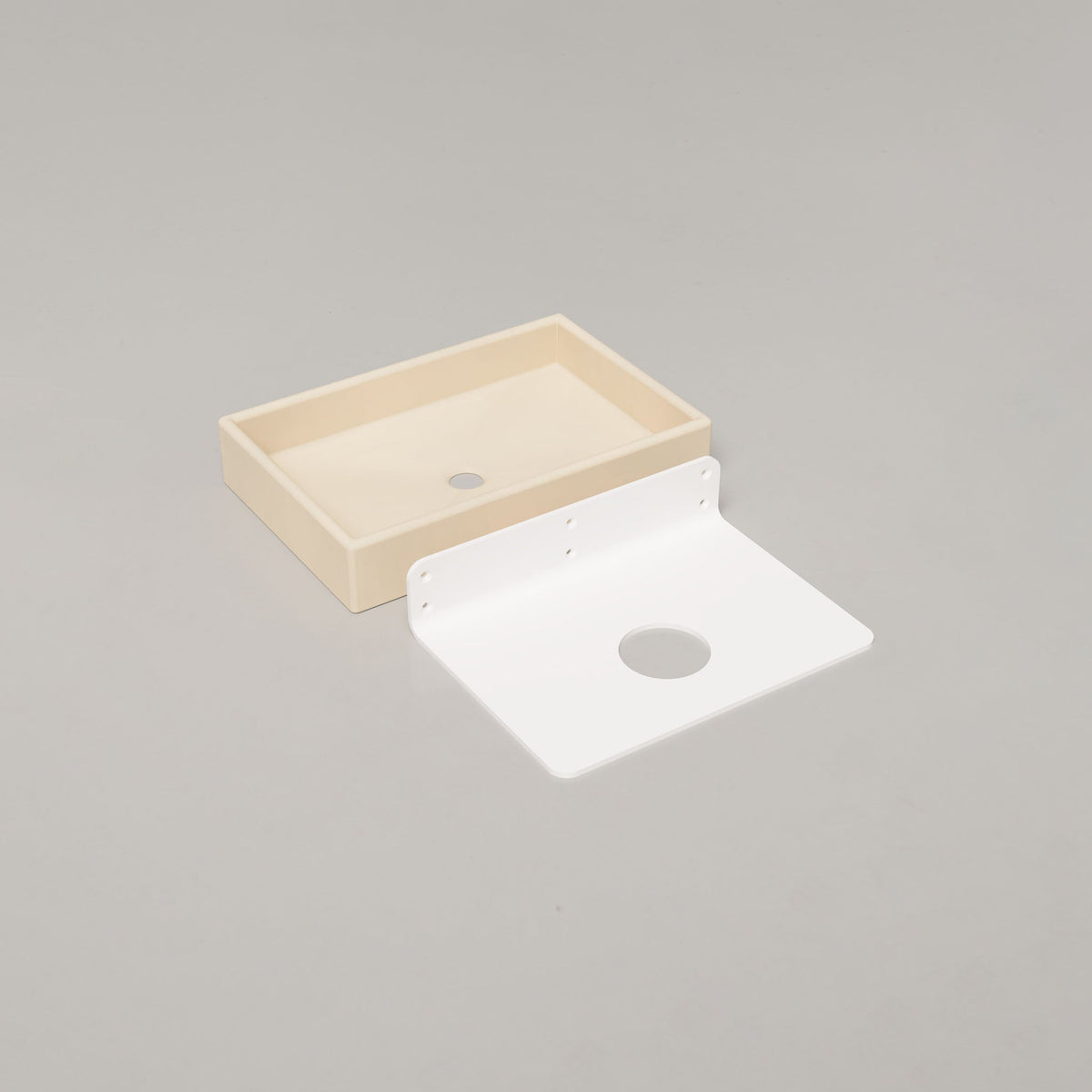 Nood Co Box Concrete Basin in Nood, wall mount | Nood Co