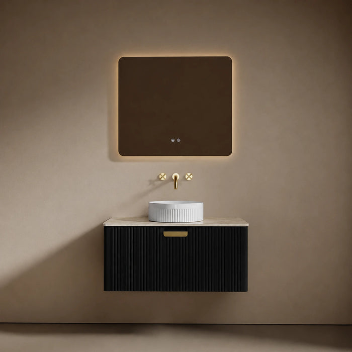 Ballina 900mm Wall Hung Vanity Package with Taj Mahal Top | Serano Surfaces