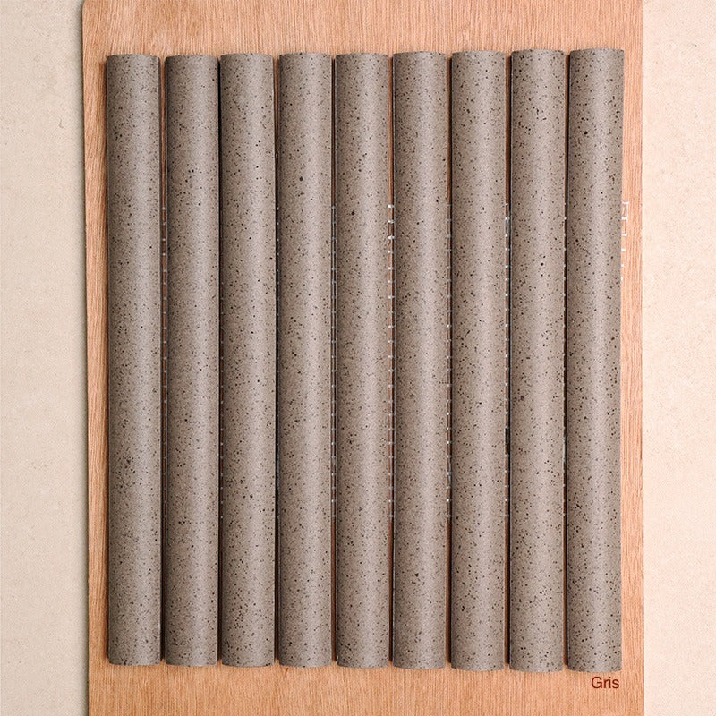 Bamboo Series Porcelain 286x260 mm Mosaic in Gris, Matt finish