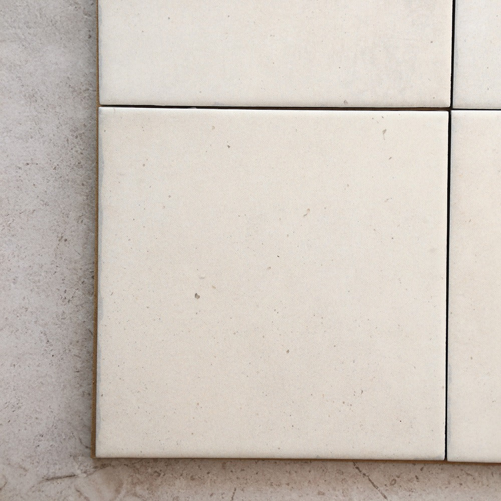 Arch Series Porcelain Floor and Wall Terracotta Look Tile 150 x 150 mm in White, Glazed finish