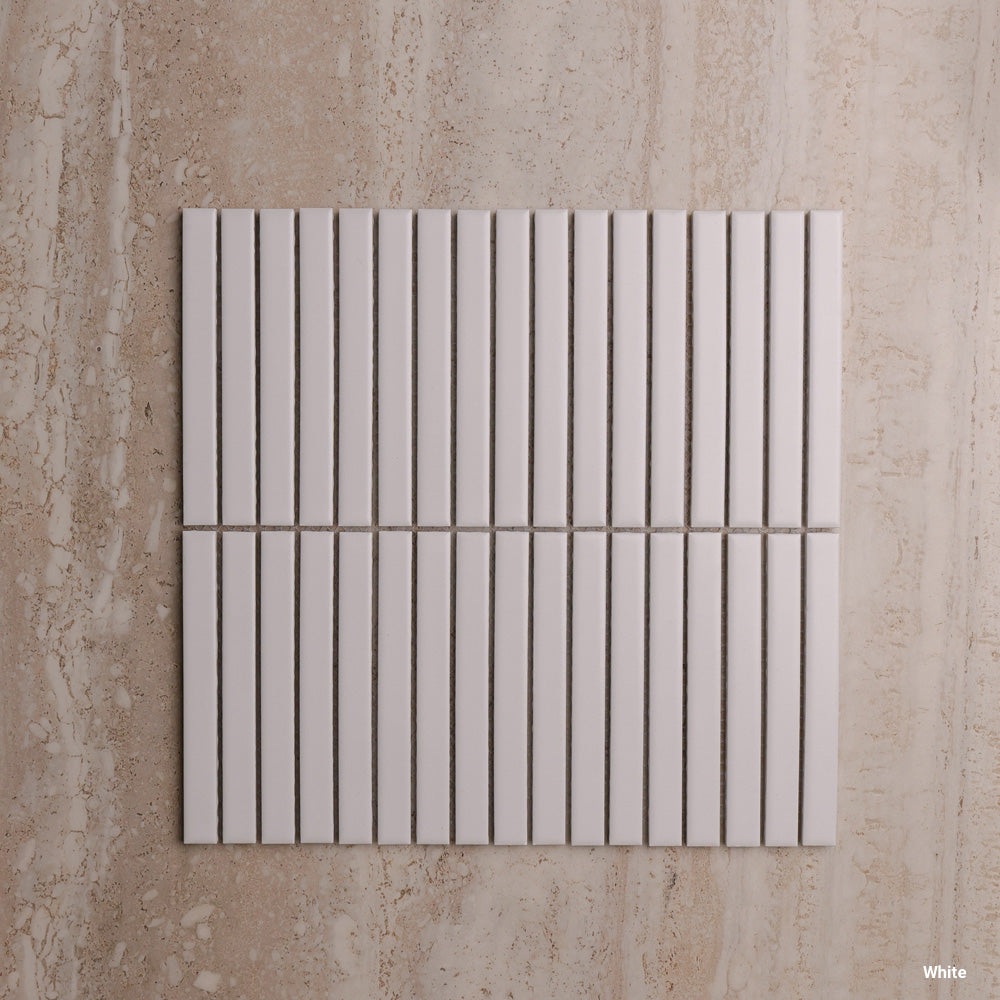 Botanica Kit Kat mosaic in White | Serano Surfaces