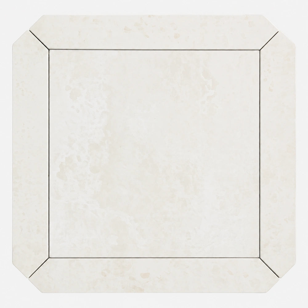 Tuscan Picket Marble Mosaic Set | Large in Botticino, Honed finish