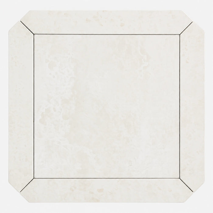 Tuscan Picket Marble Mosaic Set | Large in Botticino, Honed finish
