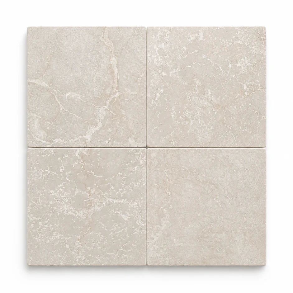 Botticino Square Marble Tile & Mosaic | Tumbled Natural Stone