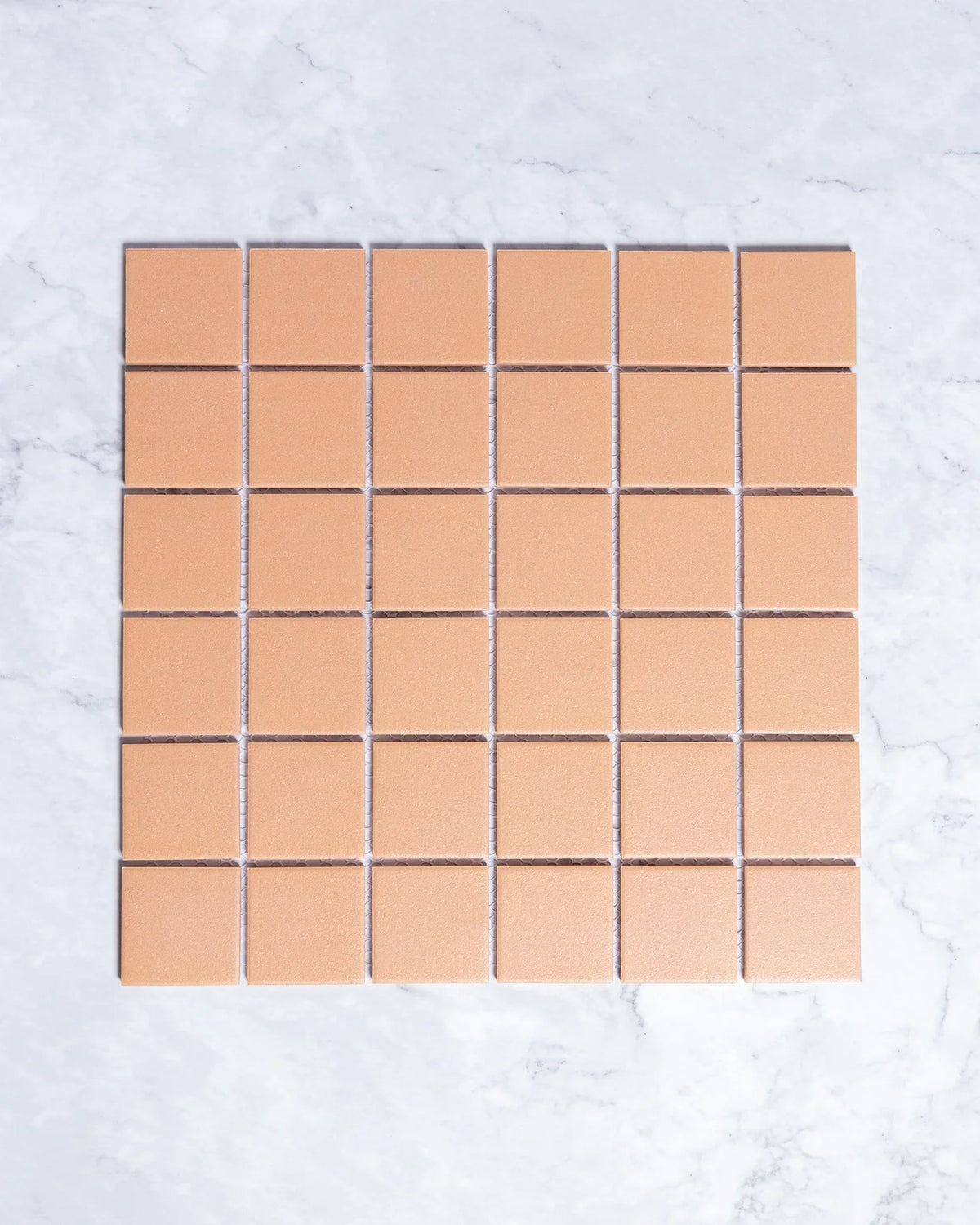Bridges Series Square Mosaic in Terracotta, Matt finish
