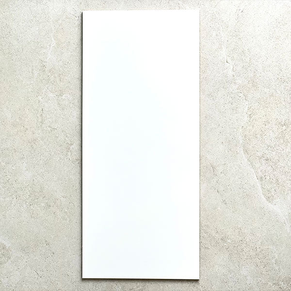 Brighton White Ceramic Wall Tile 300x600mm – Gloss finish