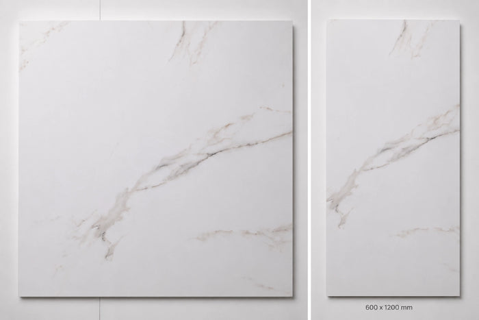 Builders Range Multi Carrara Glazed Floor and Wall Tile