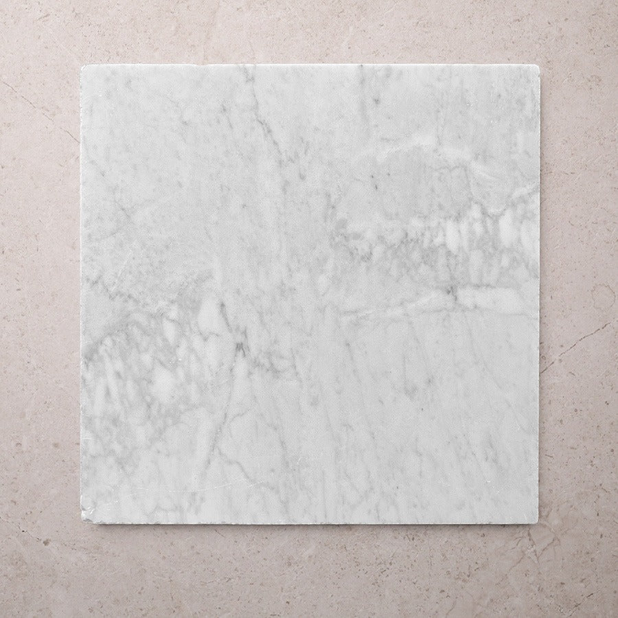 Carrara Square Marble Tile & Mosaic | Tumbled & Honed Natural Stone