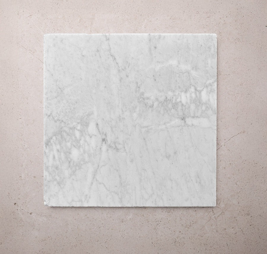 Carrara Square Marble Tile & Mosaic | Tumbled & Honed Natural Stone