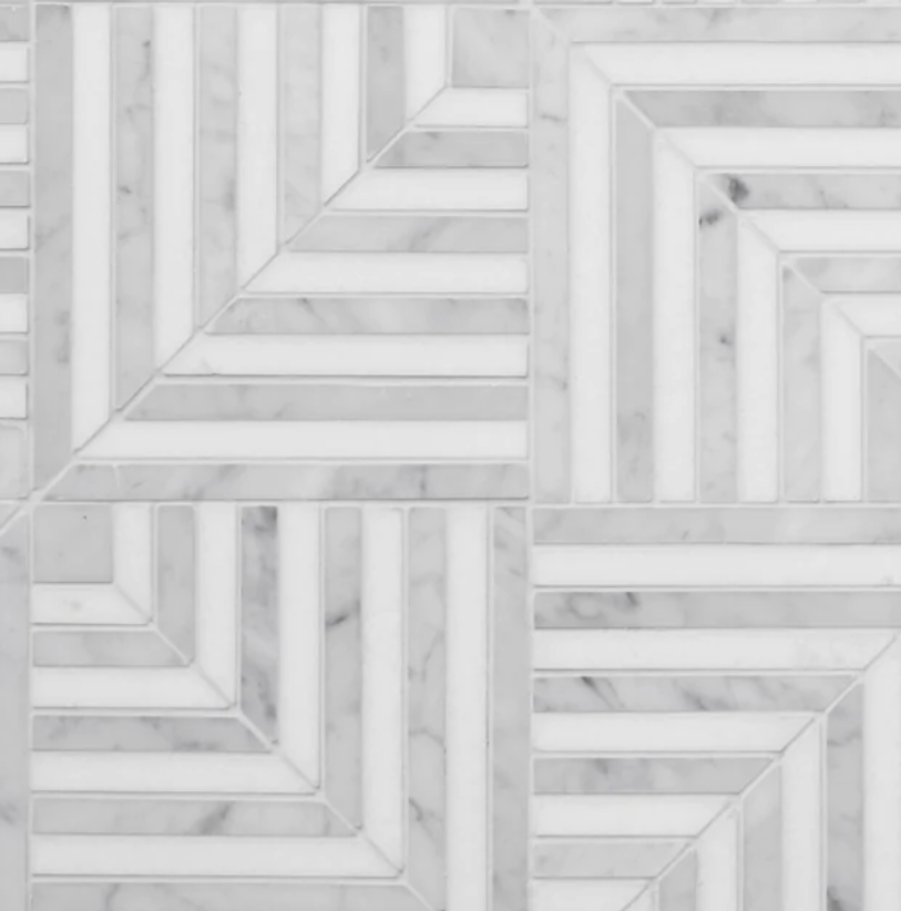 Carrara Modern Marble Mosaic | Honed Natural Stone