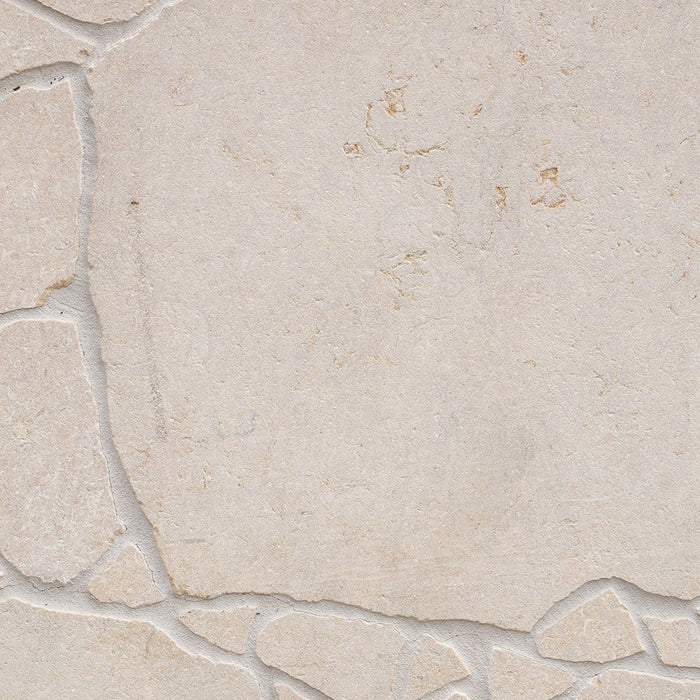 Crema Novelda Sandblasted & Tumbled Limestone Crazy Pave