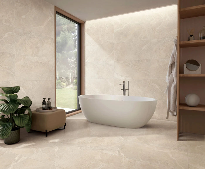Crown Travertine Porcelain Tile | Travertine Look Floor & Wall Tile