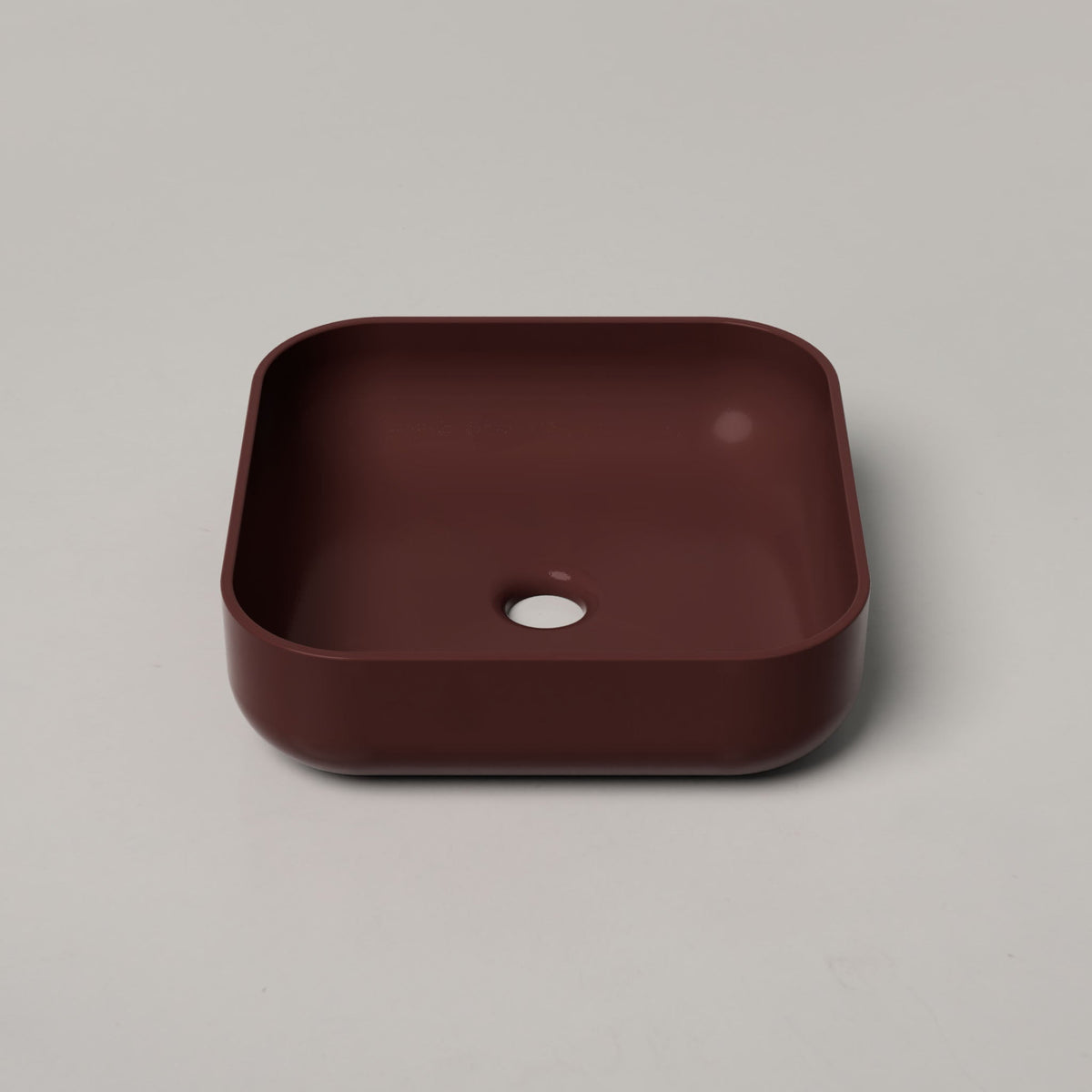 Nood Co Cube Concrete Basin in Clay | Nood Co