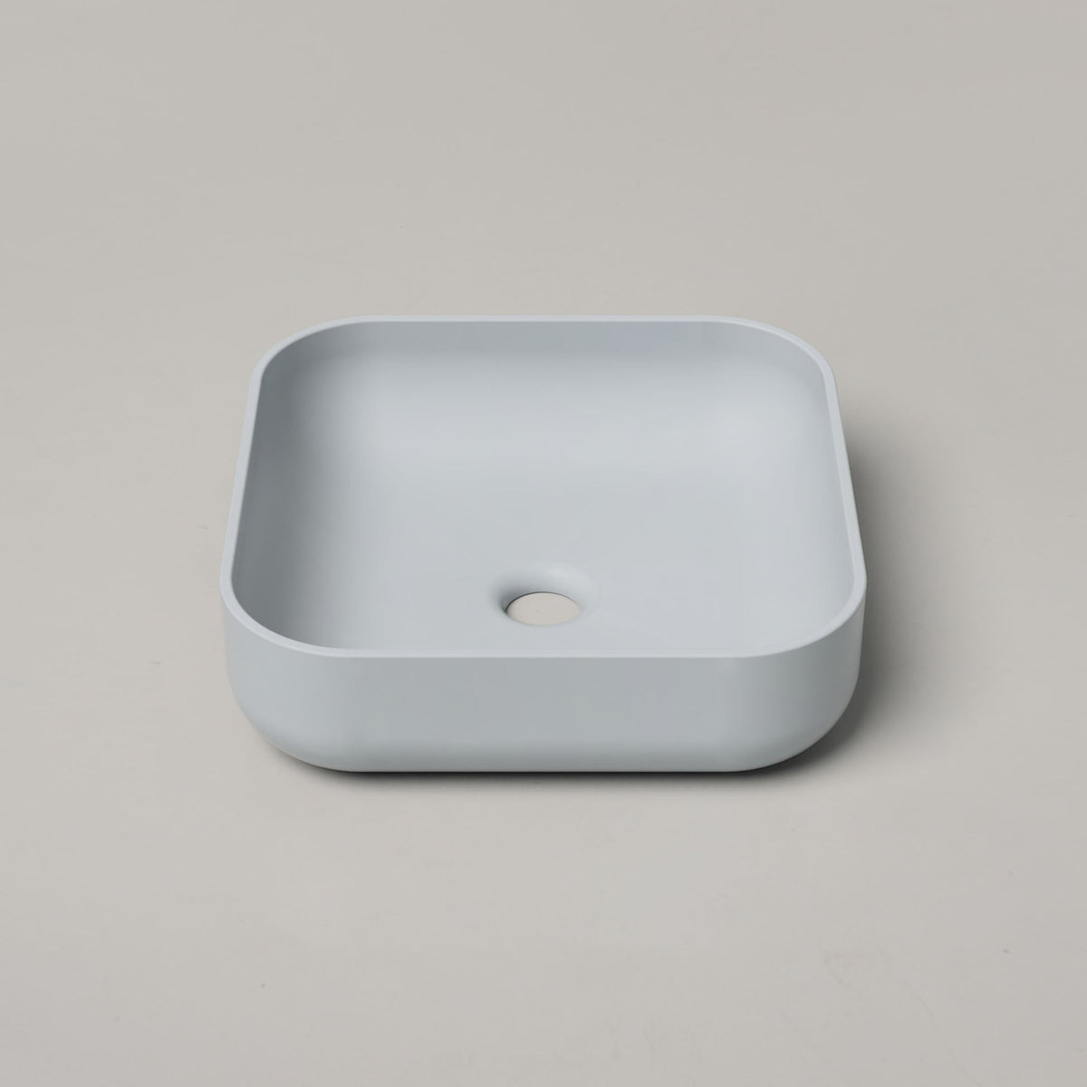 Nood Co Cube Concrete Basin in Powder Blue | Nood Co