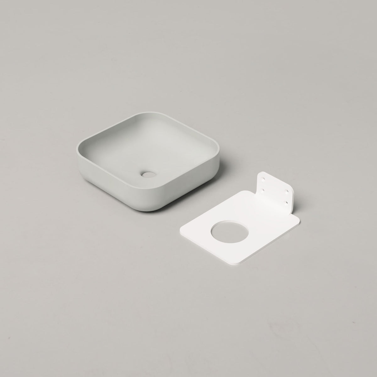 Nood Co Cube Concrete Basin in Cloud | Nood Co
