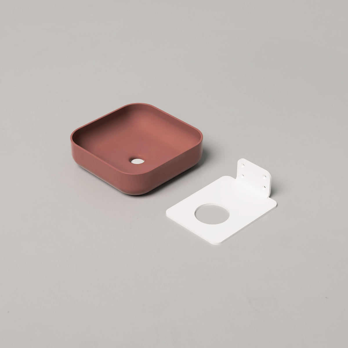 Nood Co Cube Concrete Basin in Musk | Nood Co