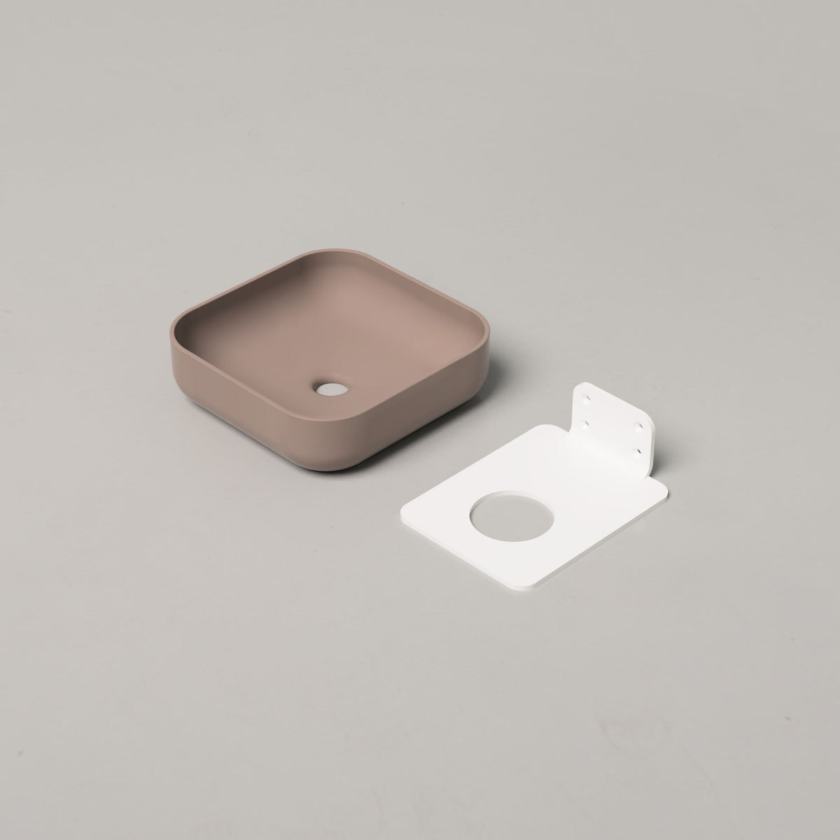 Nood Co Cube Concrete Basin in Paperbark | Nood Co