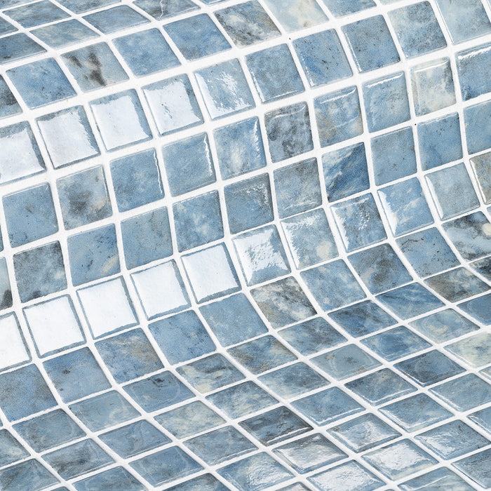 Ezarri Gemma Celestite Pool Mosaic Tile – Gloss finish