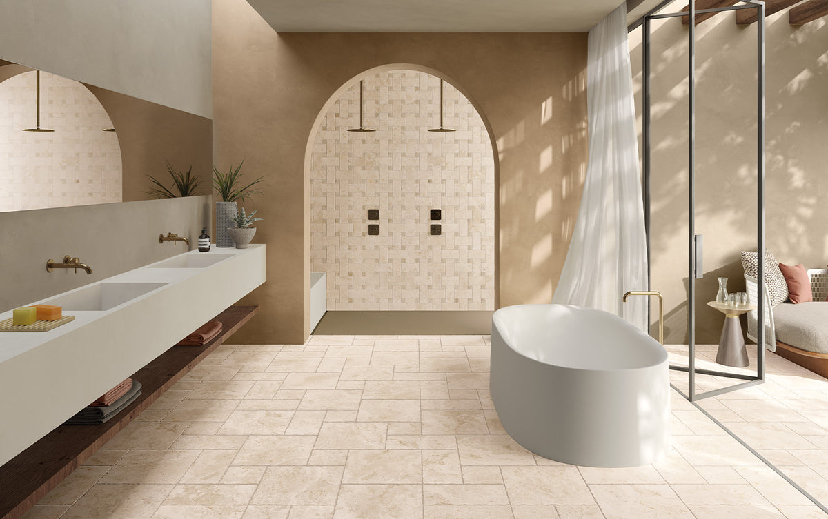 Tibur Travertine Look Porcelain Floor & Wall Tile