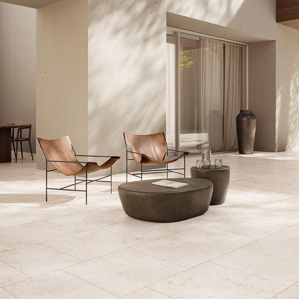 Tibur Travertine Look Porcelain French Pattern
