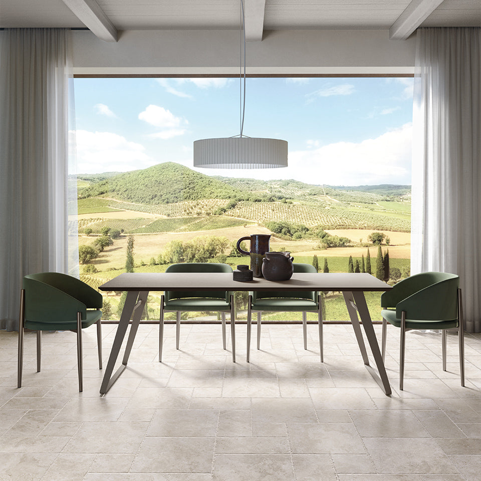 Tibur Travertine Look Porcelain French Pattern