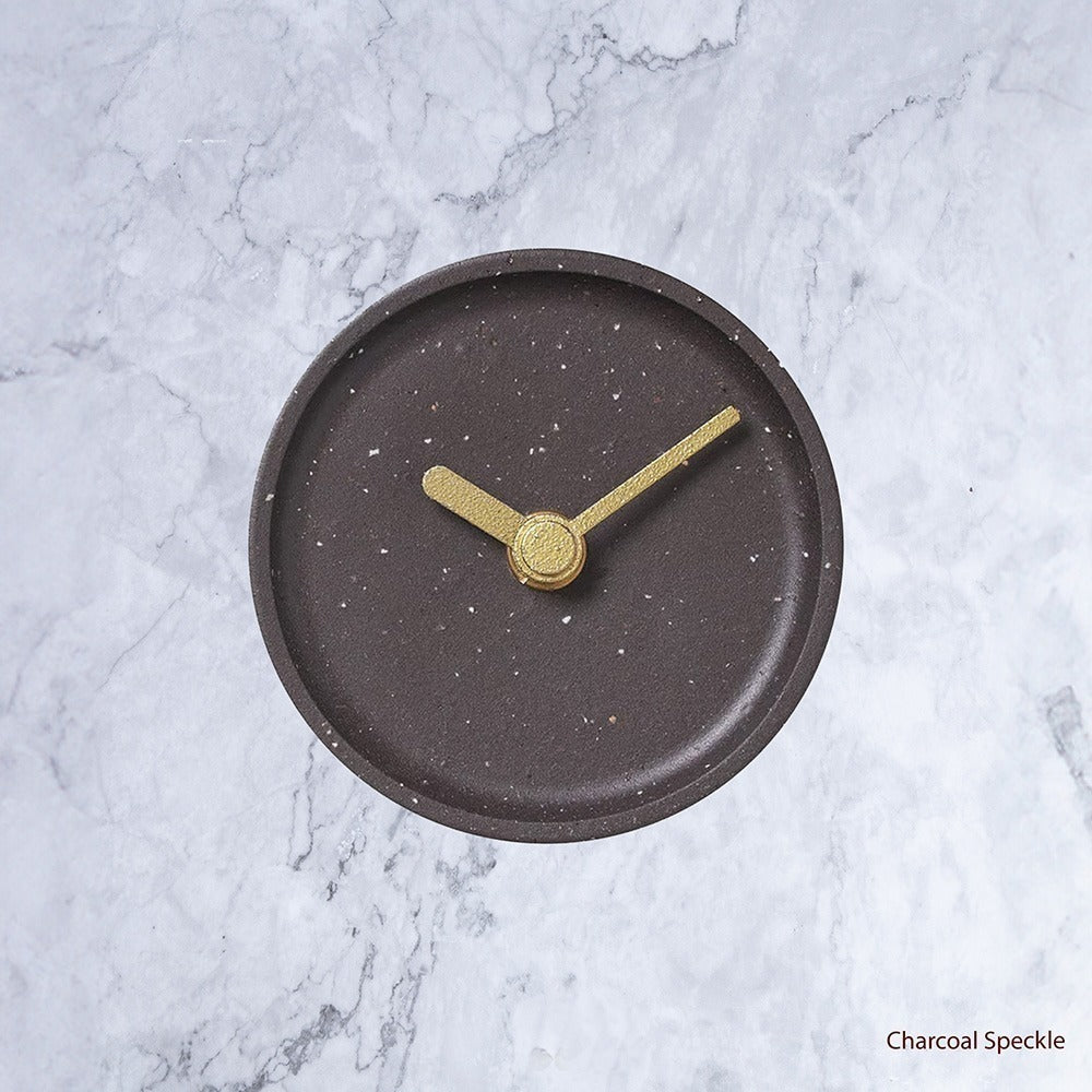Kanto Japanese Crafted Small Clock in Charcoal
