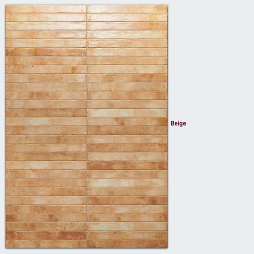 Italian Subway Tiles Color Series 48×450 mm in Beige, Glazed finish