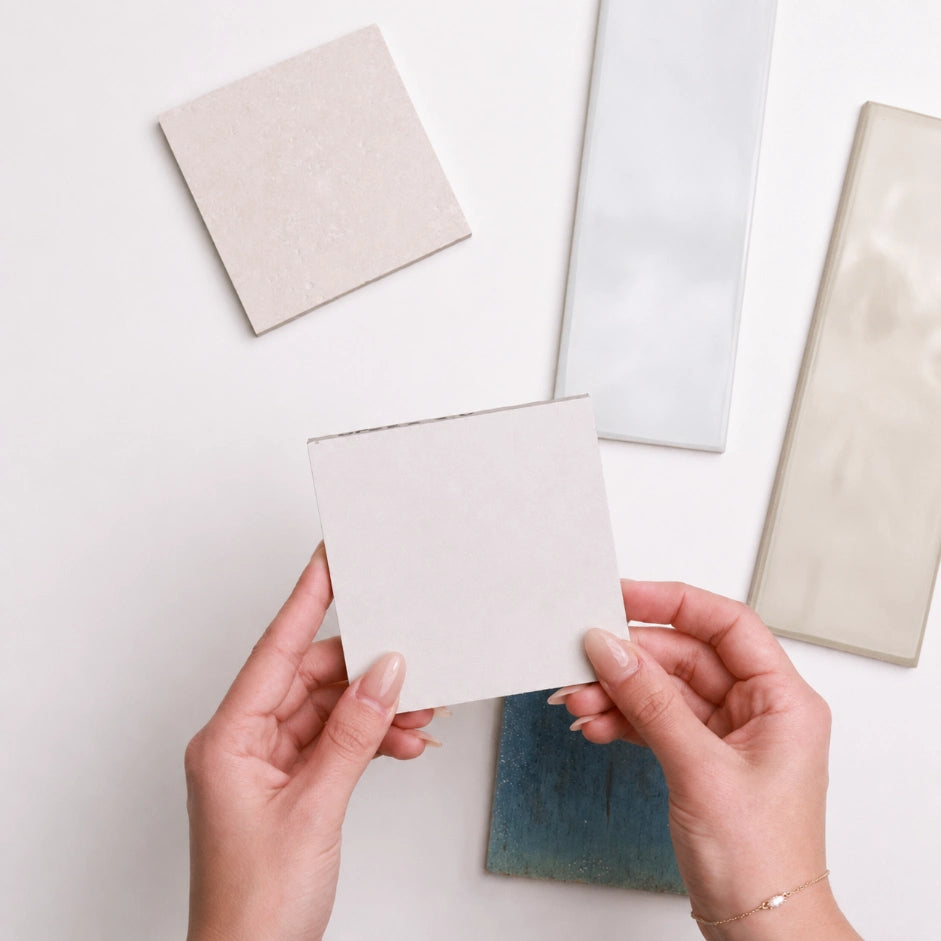 Concord Curves Shop the Look Tile Sample Box | Serano Surfaces