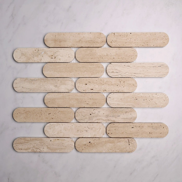 Travertine Connect Mosaic | Honed Natural Stone