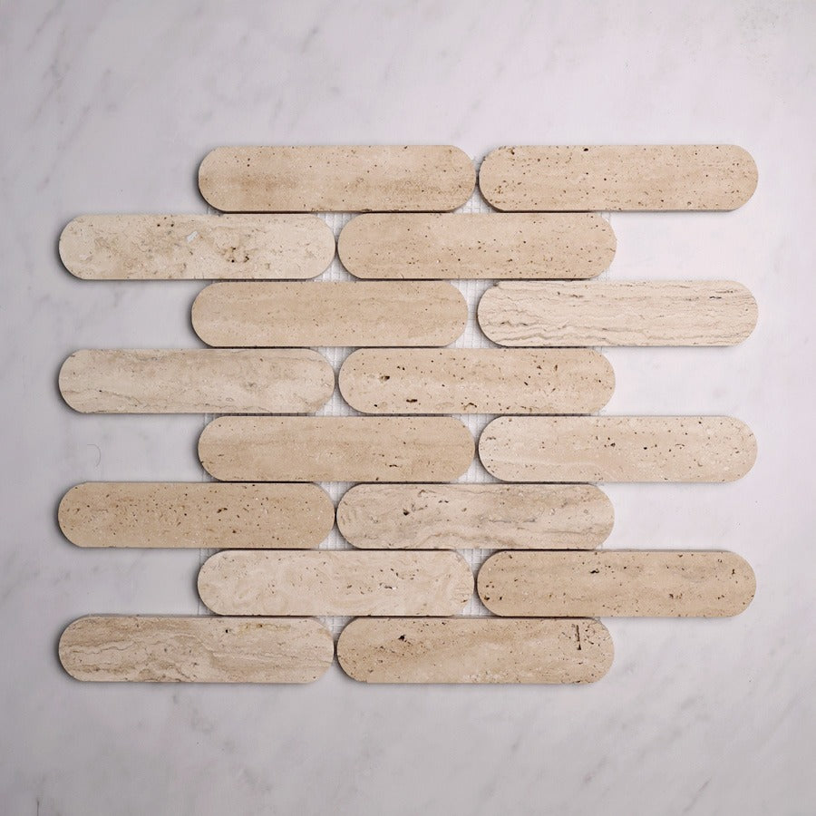 Travertine Connect Mosaic | Honed Natural Stone