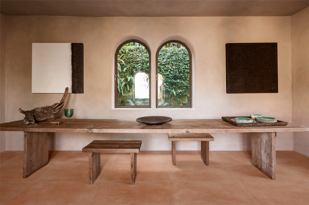 Slow Terracotta Look Porcelain Tile 600x600 | Italian Clay Effect Tile in Calce, Coccio, Cotto, Pomice & Sabbia, Matt finish