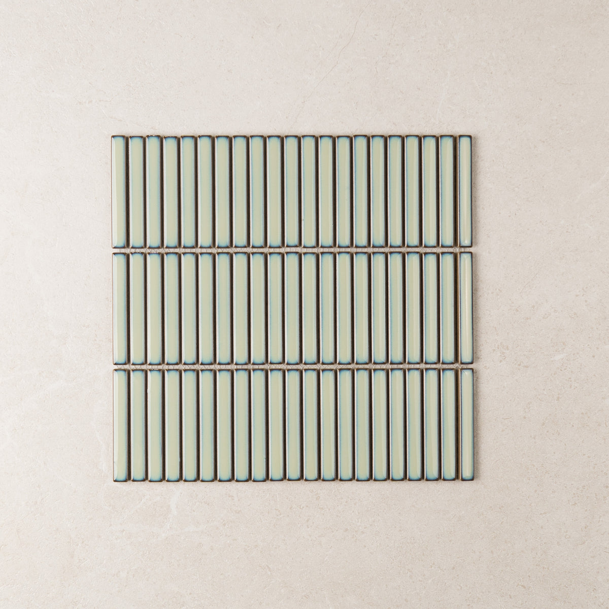 Vintage Stack Kit Kat Finger Tiles in Snow, Black, Emerald, Forest, Grey, Pink, Sea, Spring, Storm, White, Fern, Navy & Sage, Gloss finish