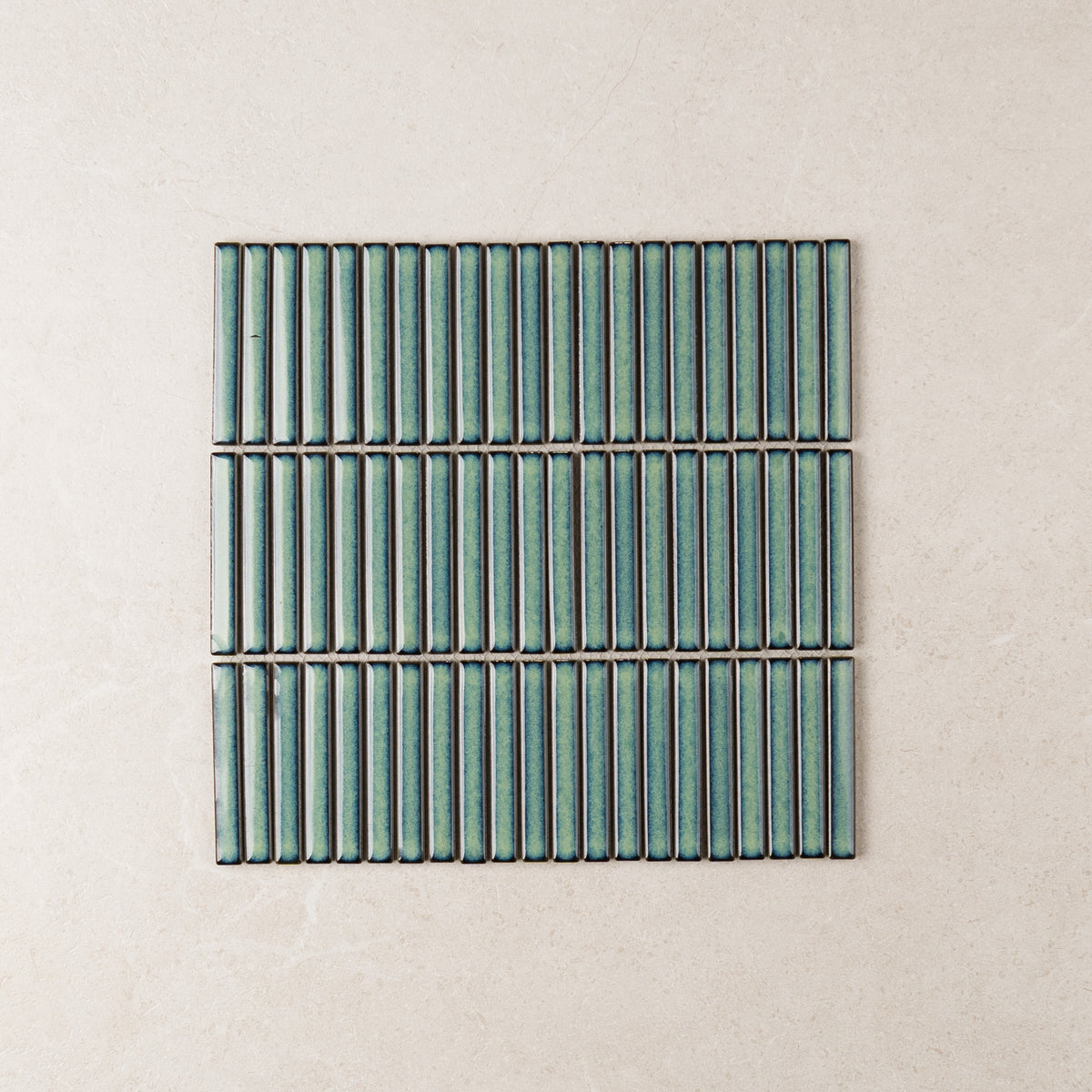 Vintage Stack Kit Kat Finger Tiles in Snow, Black, Emerald, Forest, Grey, Pink, Sea, Spring, Storm, White, Fern, Navy & Sage, Gloss finish