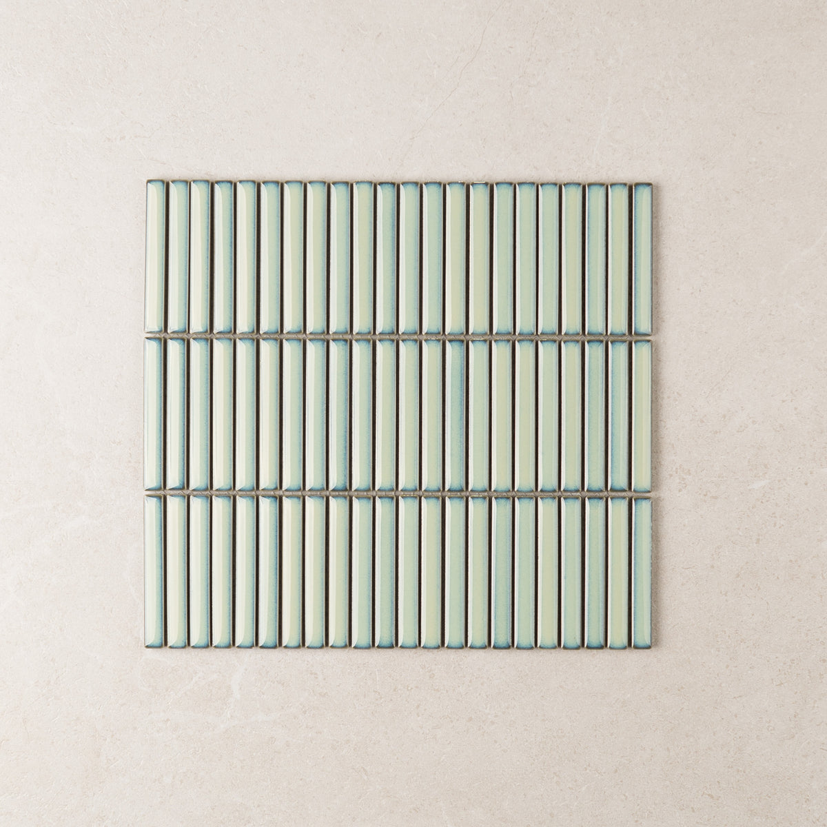 Vintage Stack Kit Kat Finger Tiles in Snow, Black, Emerald, Forest, Grey, Pink, Sea, Spring, Storm, White, Fern, Navy & Sage, Gloss finish