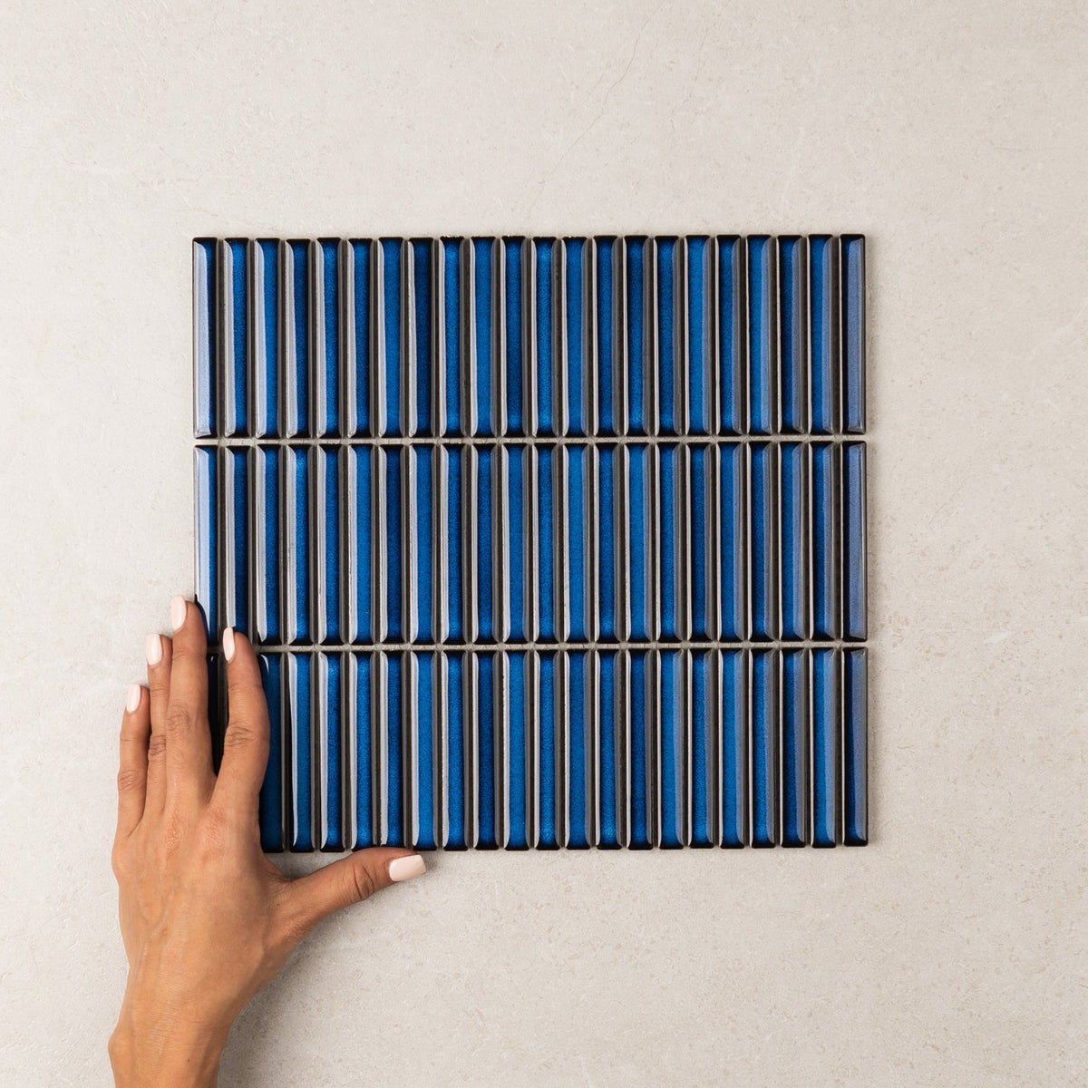 Vintage Stack Kit Kat Finger Tiles – Navy, 282 x 308 Gloss