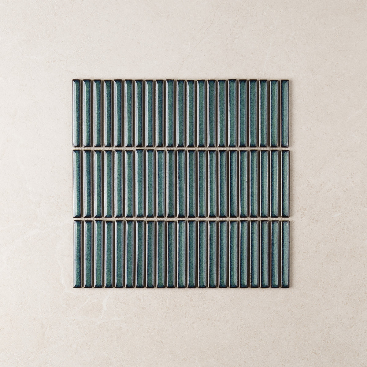 Vintage Stack Kit Kat Finger Tiles in Snow, Black, Emerald, Forest, Grey, Pink, Sea, Spring, Storm, White, Fern, Navy & Sage, Gloss finish