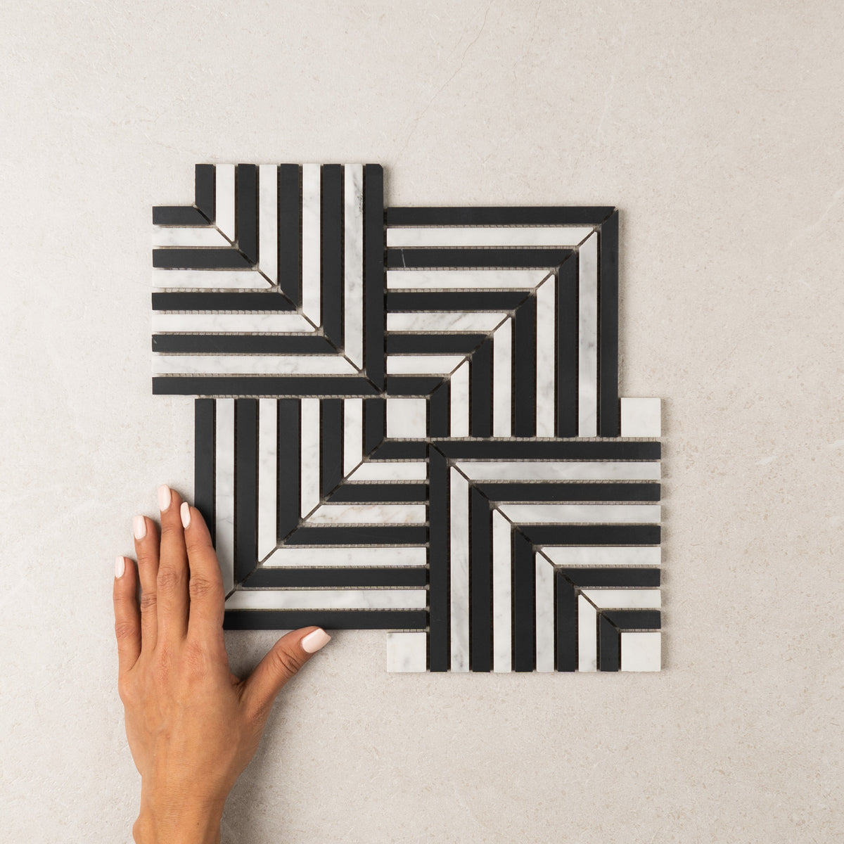 Carrara Modern Marble Mosaic | Honed Natural Stone