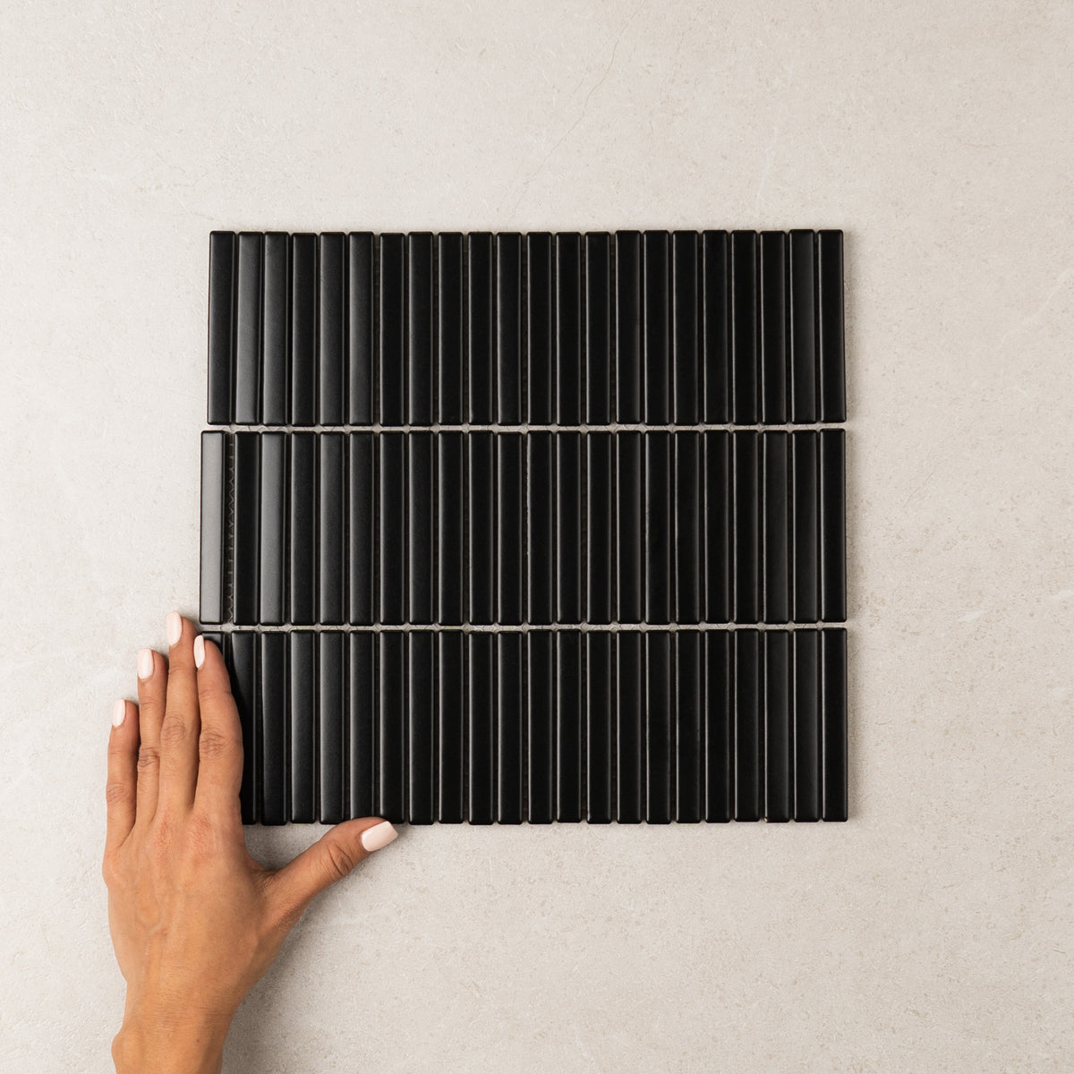 Vintage Stack Kit Kat Finger Tiles – Black, 282 x 308 Gloss