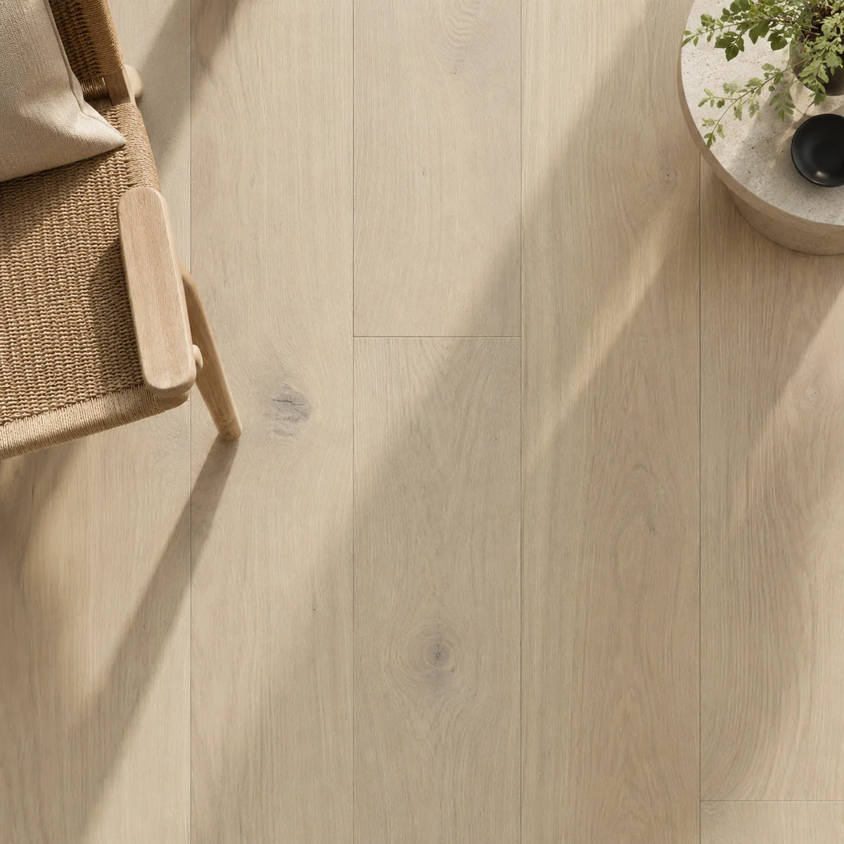 Danish White Engineered Oak Flooring 1900x190mm