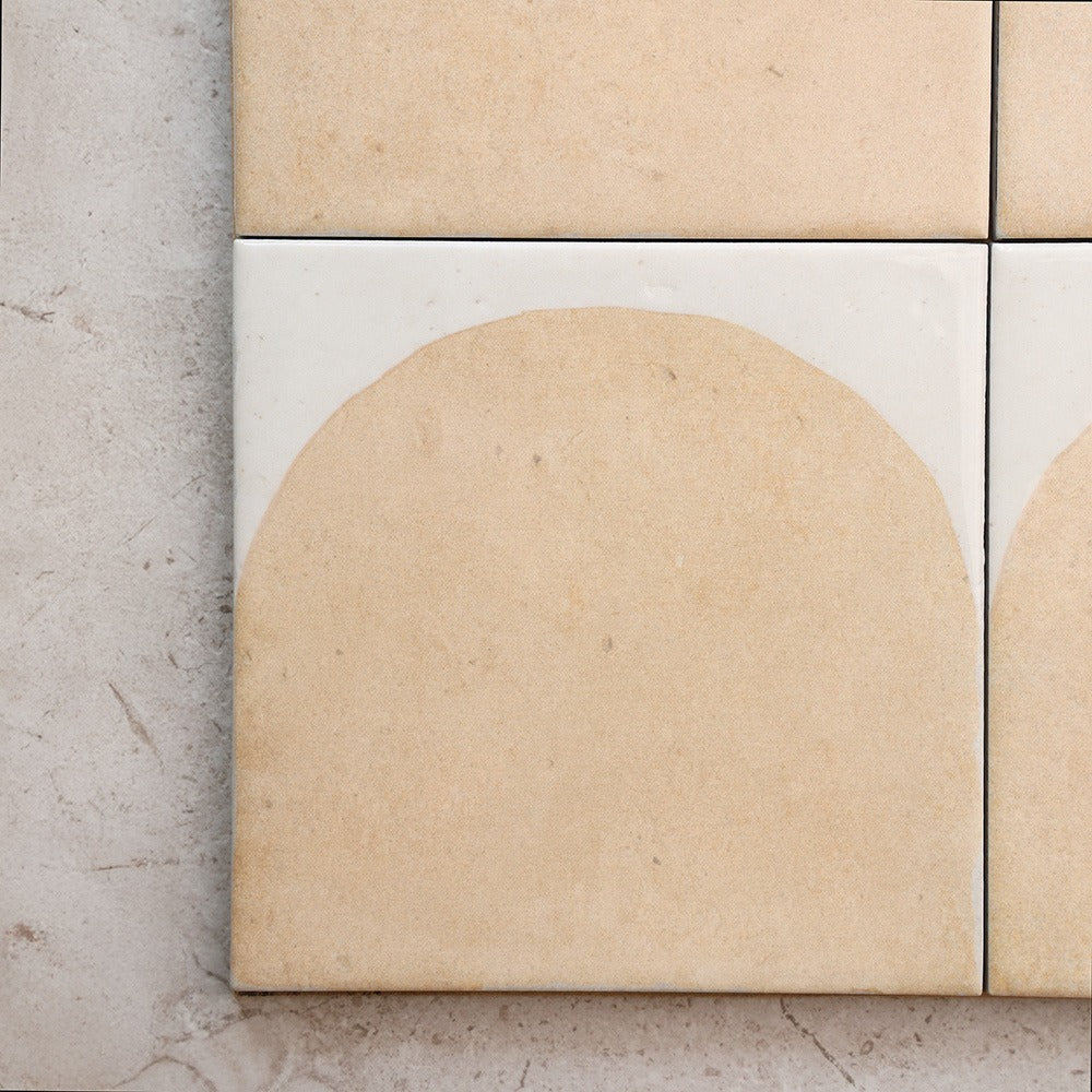 Arch Series Porcelain Floor and Wall Terracotta Look Tile 150 x 150 mm in Cotto, Glazed finish