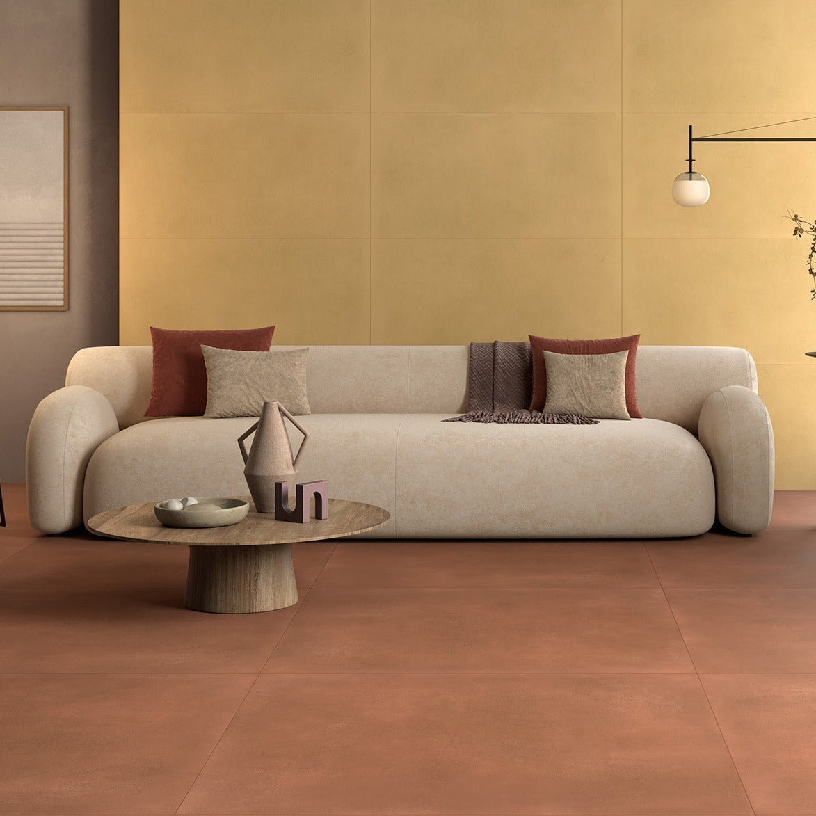 Res Terracotta Italian Floor & Wall Tile in Saffron, Matt finish