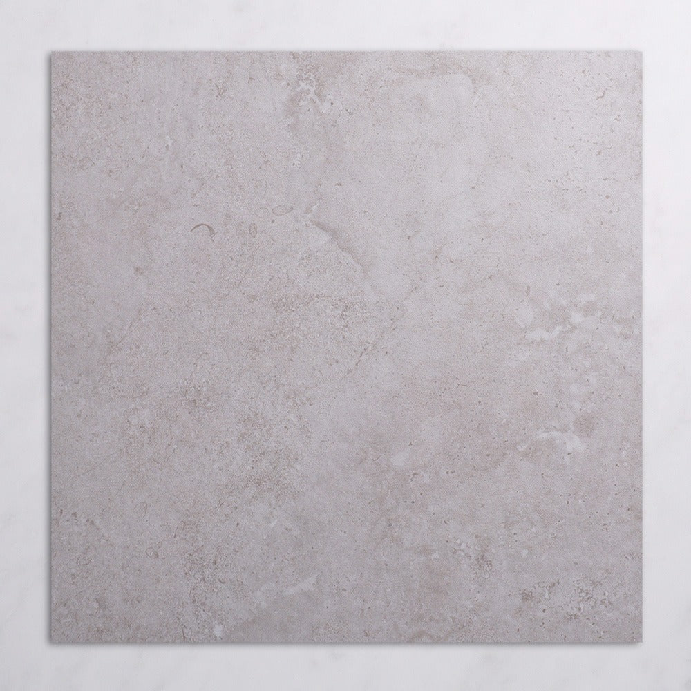Alps Porcelain Floor & Wall Tile in Grey, Matt finish