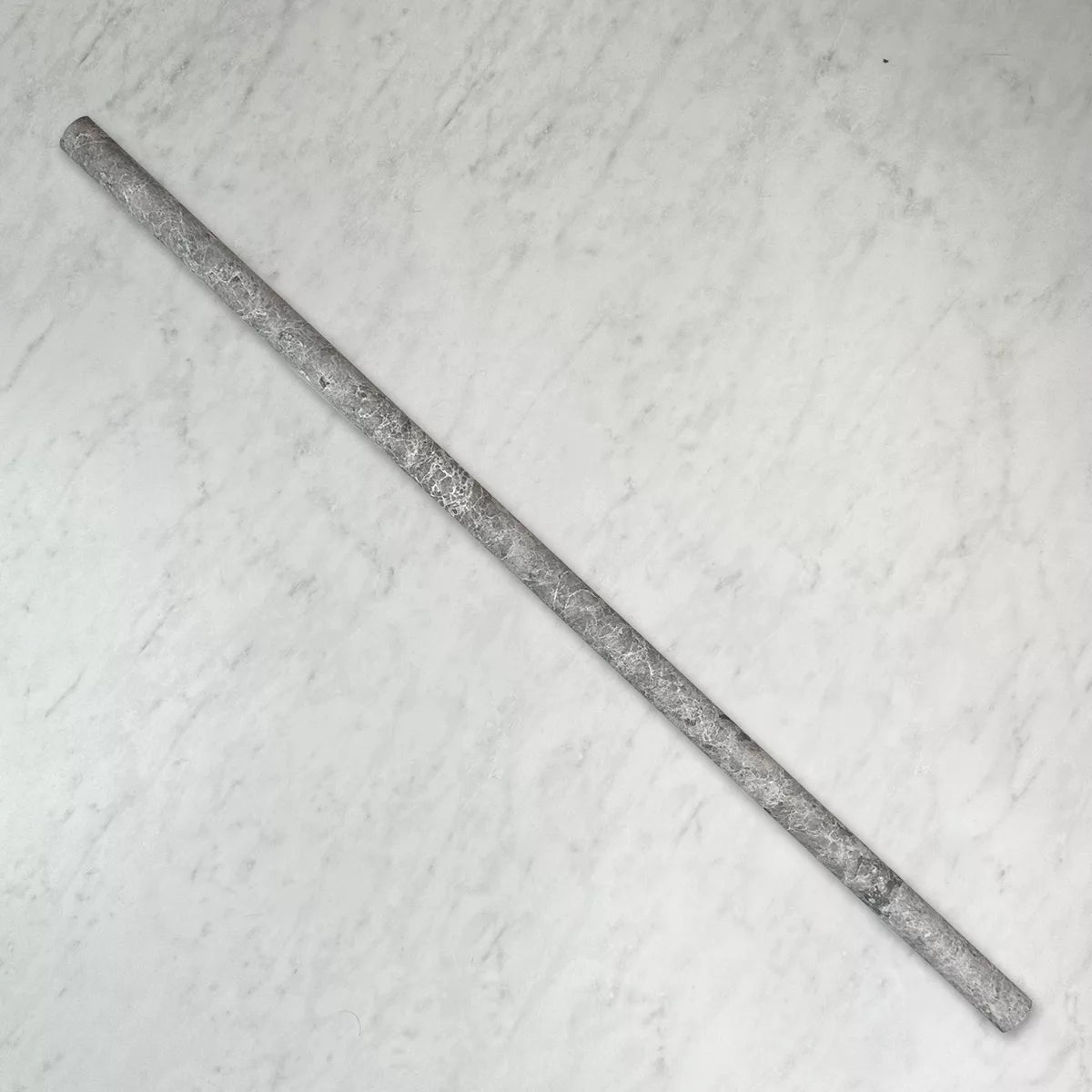 Convex Natural Stone Flutes in Grigio, Honed finish