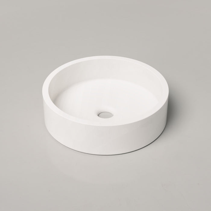 Nood Co Hoop Concrete Basin in Ivory | Nood Co #Colour_Ivory