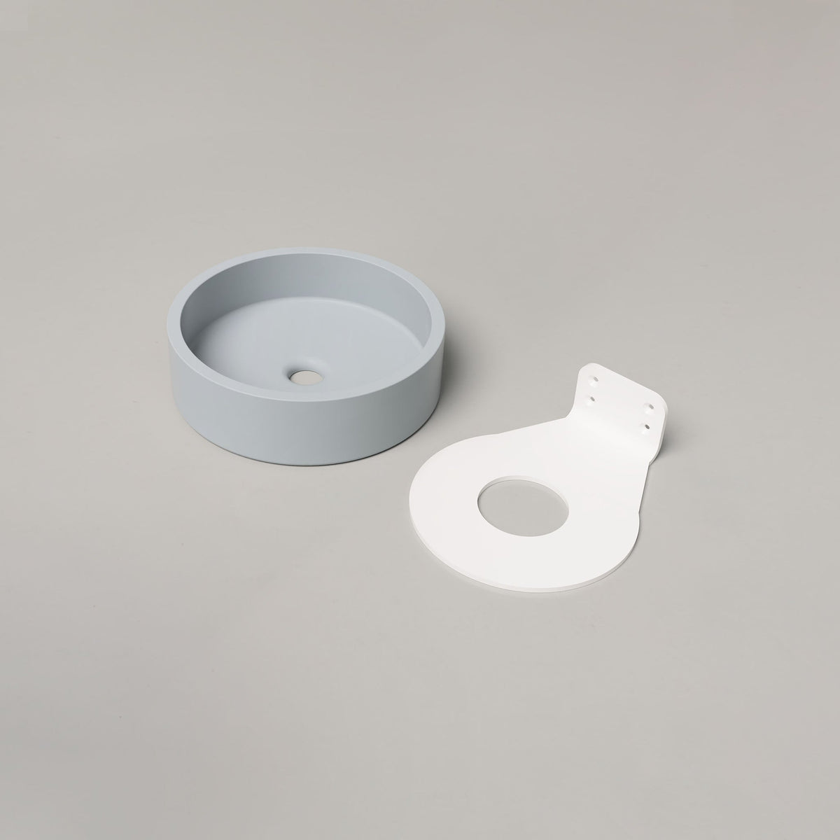 Nood Co Hoop Concrete Basin in Powder Blue | Nood Co