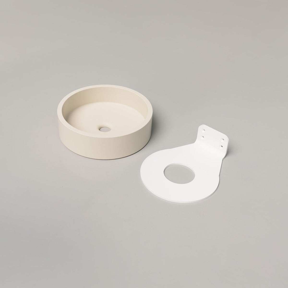 Nood Co Hoop Concrete Basin in Wheat | Nood Co