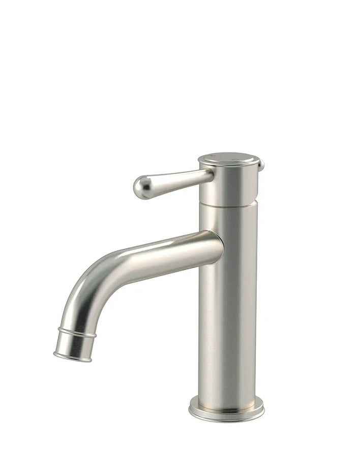 Harrington Short Basin Mixer in Brushed Nickel | Meir #Colour_Brushed Nickel
