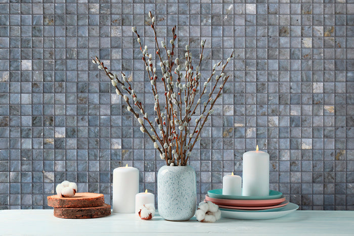 Ezarri Gemma Hematite Pool Mosaic Tile – Gloss finish