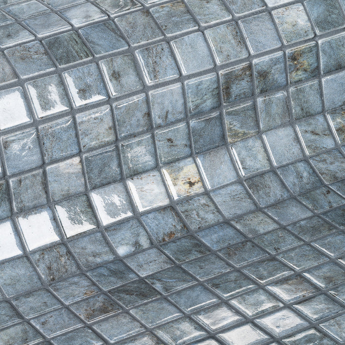 Ezarri Gemma Hematite Pool Mosaic Tile – Gloss finish
