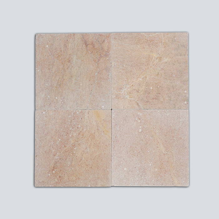 Rosa Murcia Square Marble Tile | Tumbled Natural Stone